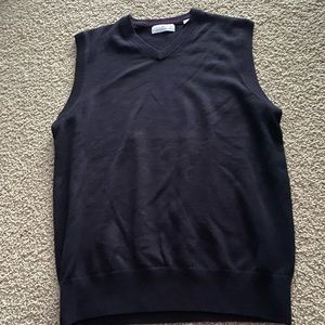 Tuscano Firenze 
Mens Navy Blue sweater vest merino wool